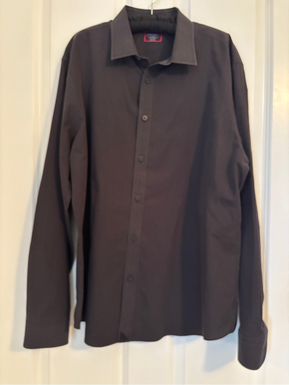 Untuckit - Men's Classic Button-Down Shirt - Black  2XL  Slim Fit & Wrinkle Free
